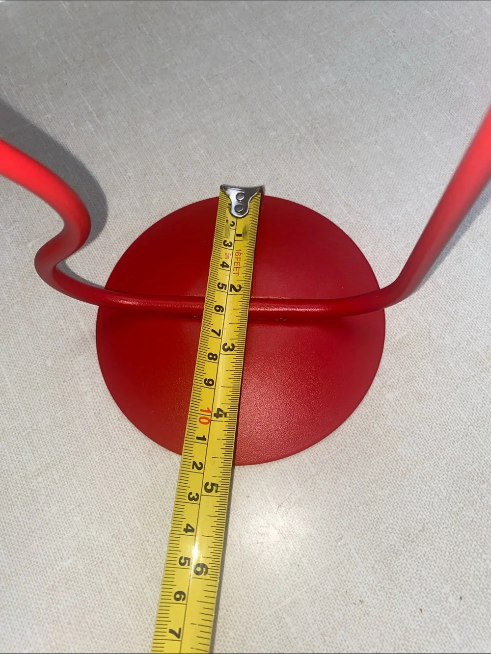 Ikea Silverparon Candlestick/Tealight Holder Bright Red Aluminum/Steel